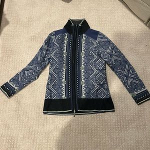 Eddie Bauer Zip up ski sweater size M.